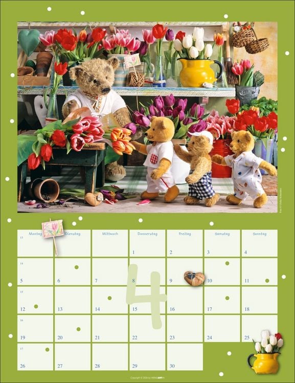 Produktbild: Teddyb&auml;ren Kalender 2027