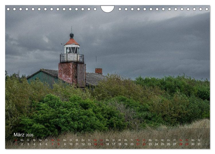 Produktbild: Die sch&ouml;nsten Leuchtt&uuml;rme - Deutsche Ostsee (Wandkalender 2026 DIN A4 quer), CALVENDO Monatskalender