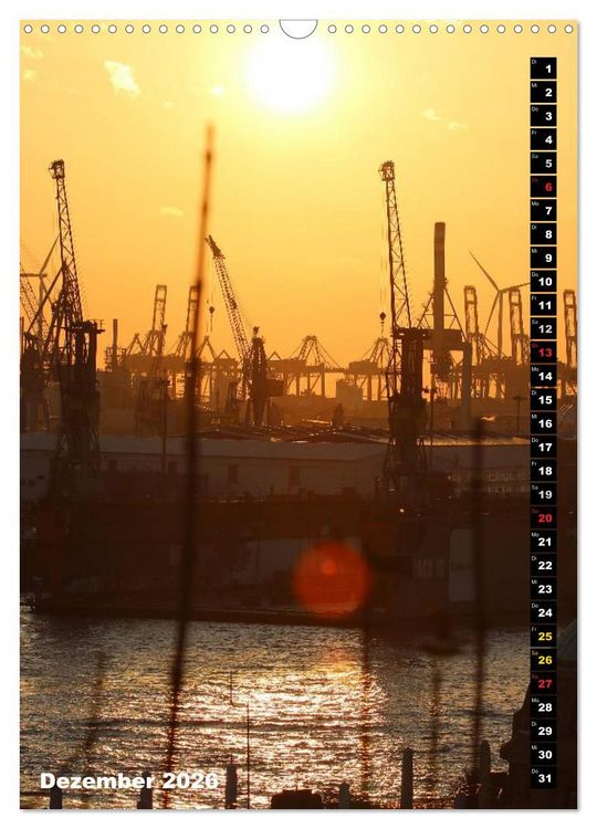 Produktbild: HAMBURG - Ansichten (Wandkalender 2026 DIN A3 hoch), CALVENDO Monatskalender