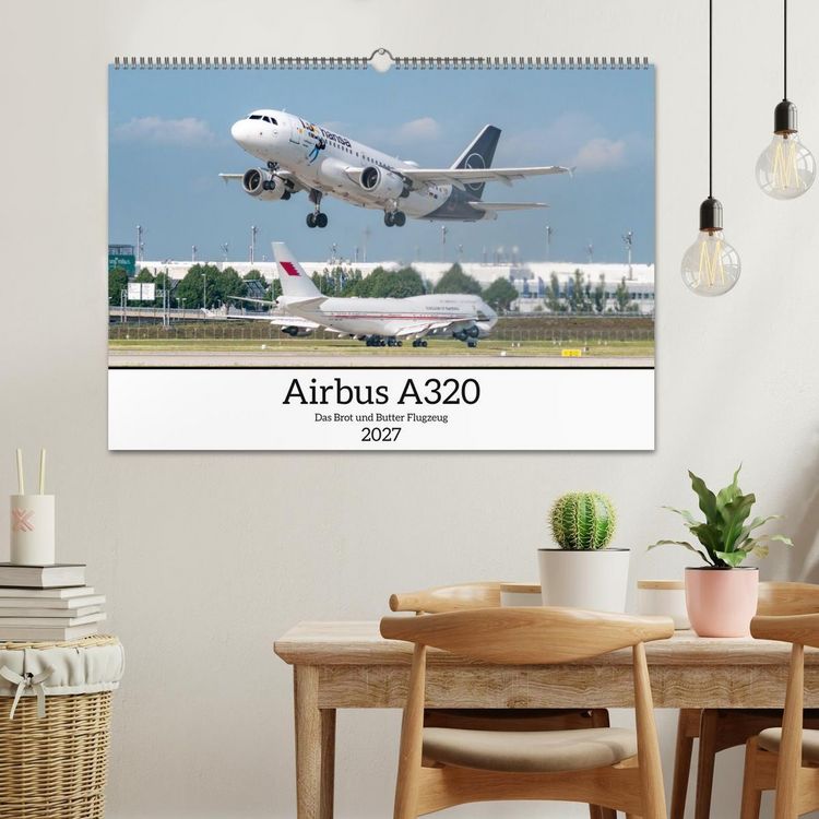 Produktbild: Airbus A320 Das Brot und Butter Flugzeug (Wandkalender 2027 DIN A2 quer), CALVENDO Monatskalender