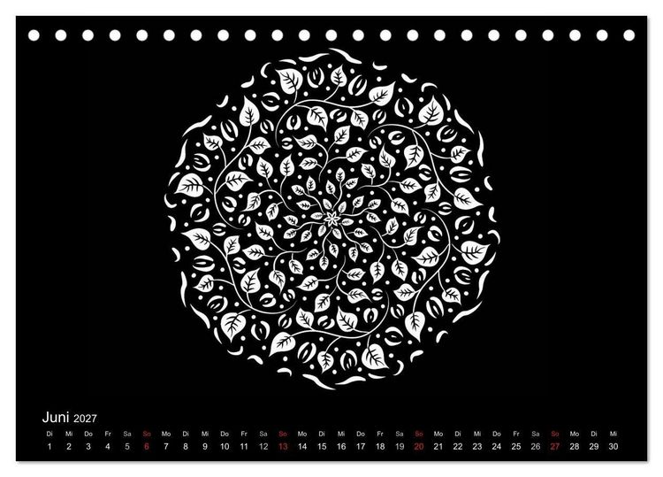 Produktbild: Entspannung und Ruhe durch Mandalas (Tischkalender 2027 DIN A5 quer), CALVENDO Monatskalender