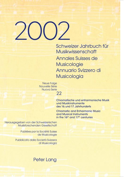 Produktbild: Schweizer Jahrbuch f&uuml;r Musikwissenschaft- Annales Suisses de Musicologie- Annuario Svizzero di Musicologia