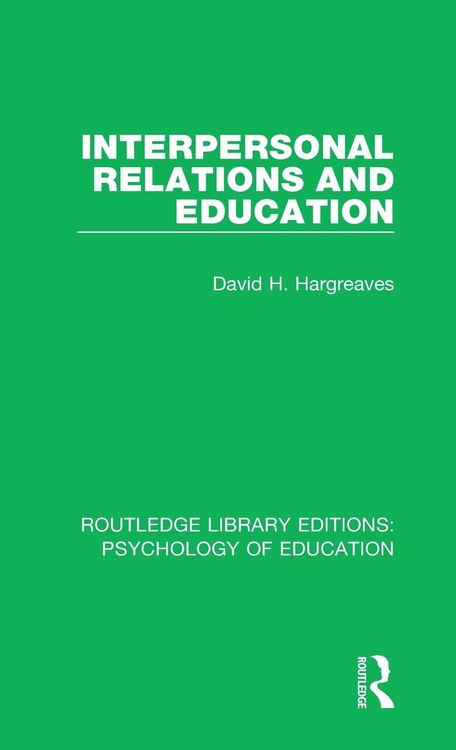 Produktbild: Interpersonal Relations and Education