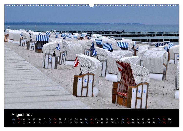 Produktbild: Warnem&uuml;nde - Maritime Landschaften (Wandkalender 2026 DIN A2 quer), CALVENDO Monatskalender