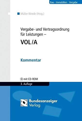 Produktbild: Vergabe- und Vertragsordnung f&uuml;r Leistungen - VOL/A