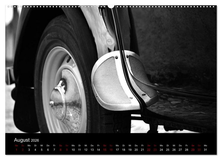 Produktbild: Citro&euml;n 11 CV Traction Avant in schwarzweiss (Wandkalender 2026 DIN A2 quer), CALVENDO Monatskalender