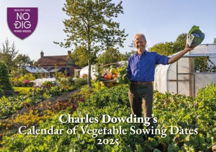 Produktbild: Charles Dowding's Calendar of Vegetable Sowing Dates 2025