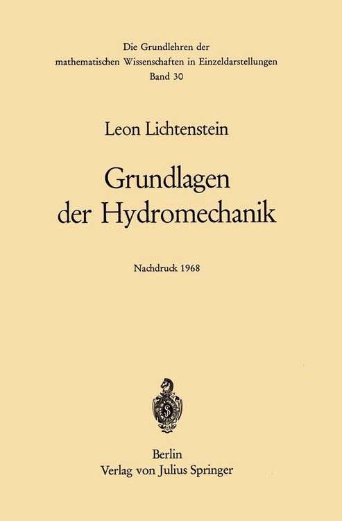 Produktbild: Grundlagen der Hydromechanik