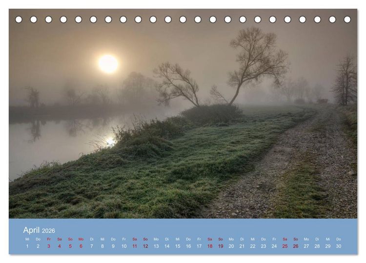 Produktbild: Das Jahr an der Naab zwischen Burglengenfeld und Kallm&uuml;nz (Tischkalender 2026 DIN A5 quer), CALVENDO Monatskalender