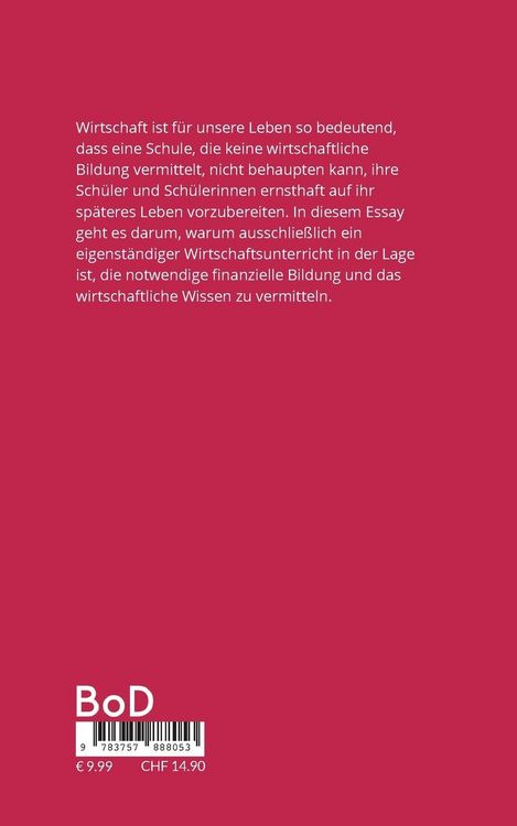 Produktbild: Wirtschaftsunterricht