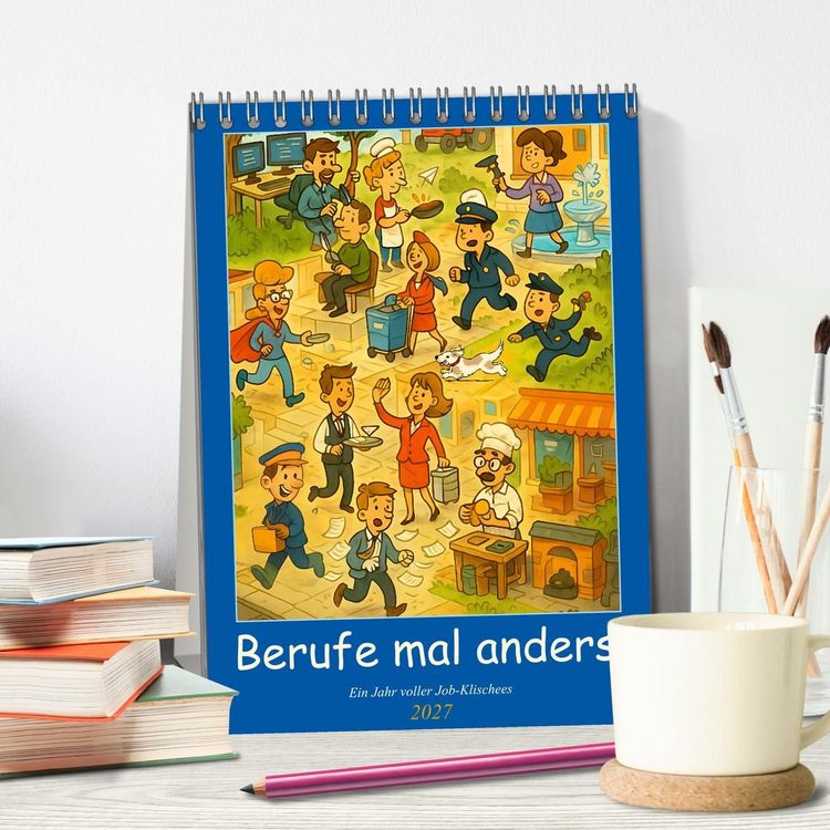 Produktbild: Berufe mal anders &ndash; Ein Jahr voller Job-Klischees (Tischkalender 2027 DIN A5 hoch), CALVENDO Monatskalender