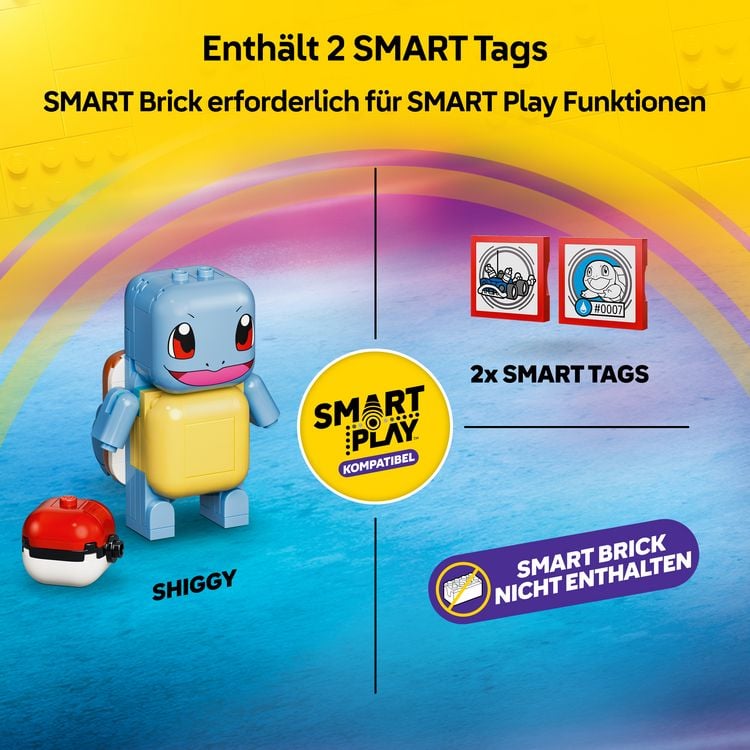 Produktbild: LEGO Pok&eacute;mon SMART Play: Trainer-Buggyabenteuer mit Schiggy kompatibles Set 72156