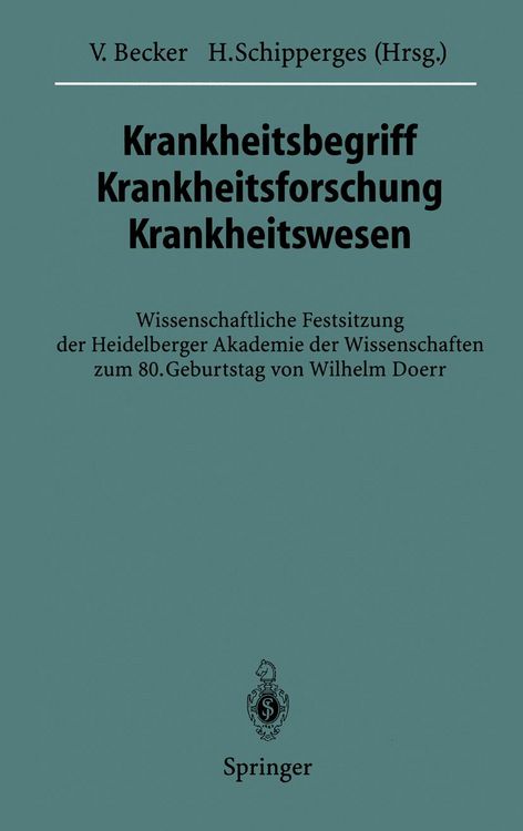 Produktbild: Krankheitsbegriff Krankheitsforschung Krankheitswesen