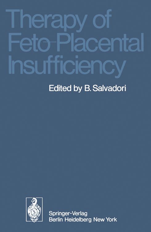 Produktbild: Therapy of Feto-Placental Insufficiency