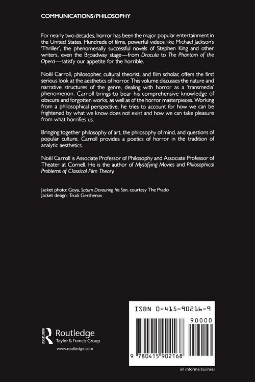 Produktbild: The Philosophy of Horror