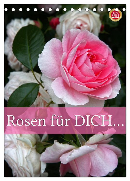 Produktbild: Rosen f&uuml;r DICH / Geburtstagskalender (Tischkalender 2026 DIN A5 hoch), CALVENDO Monatskalender