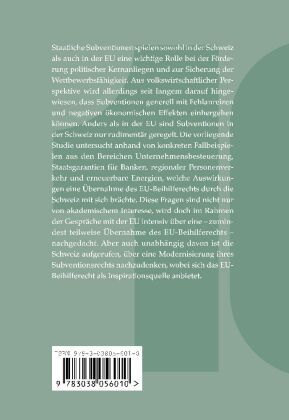 Produktbild: Subventionen in der Schweiz