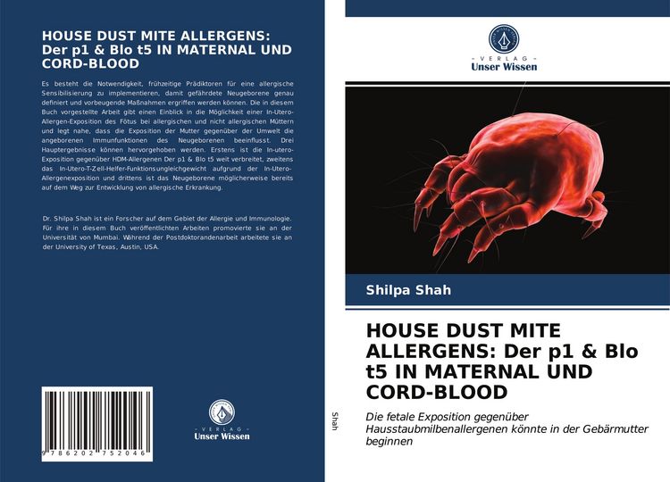 Produktbild: House Dust Mite Allergens: der P1 & Blo T5 in Maternal und Cord-Blood