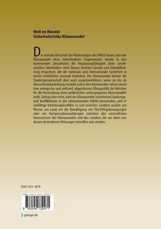 Produktbild: Sicherheitsrisiko Klimawandel
