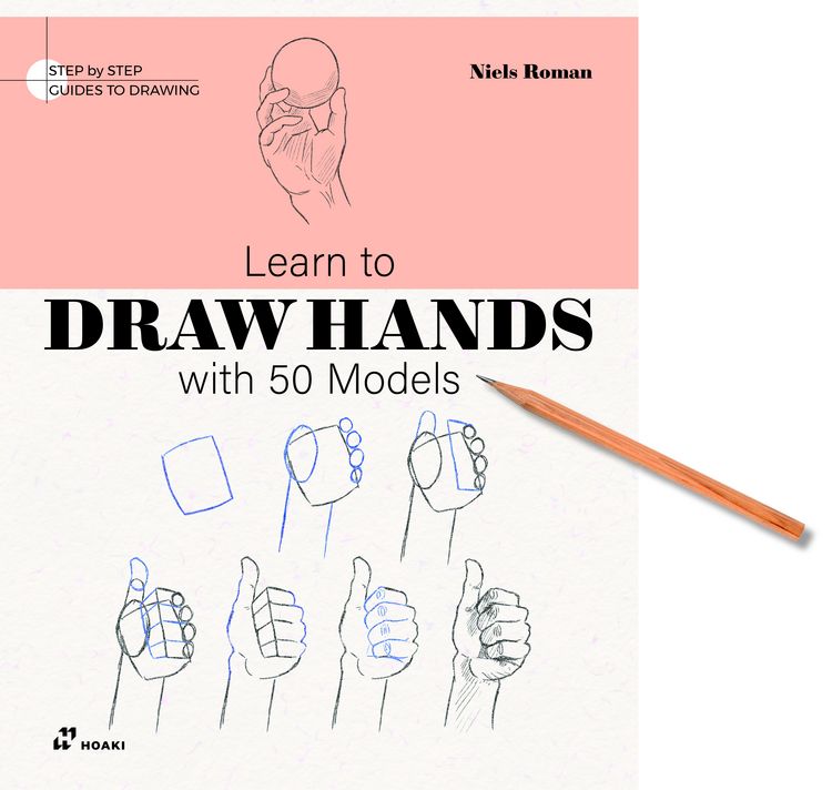 "Learn to Draw Hands with 50 Models" auf Englisch kaufen