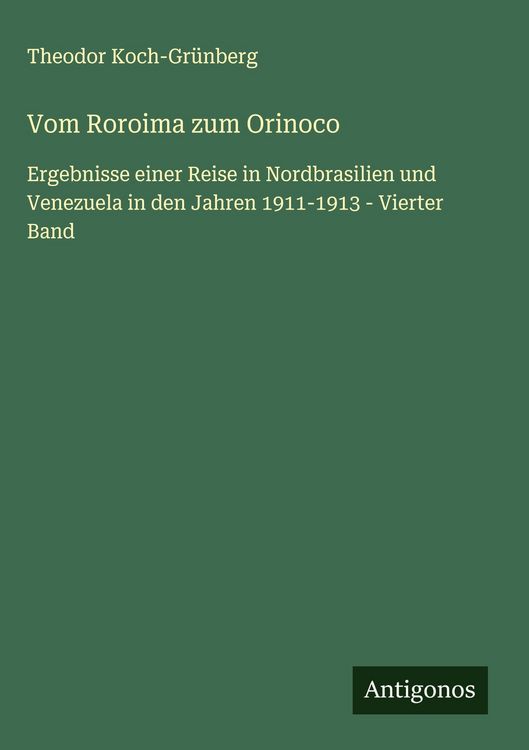 Produktbild: Vom Roroima zum Orinoco