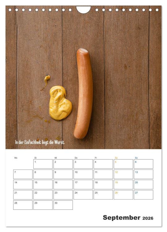 Produktbild: Ist mir Wurst Kalender (Wandkalender 2026 DIN A4 hoch), CALVENDO Monatskalender