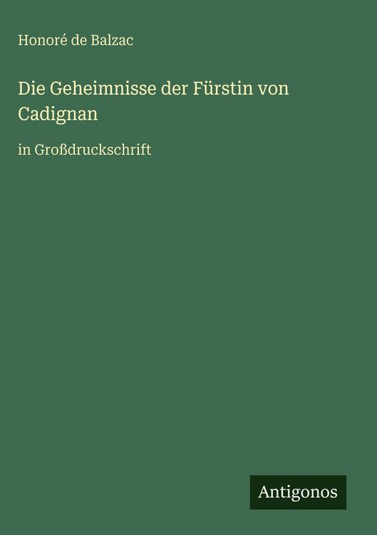 Produktbild: Die Geheimnisse der F&uuml;rstin von Cadignan