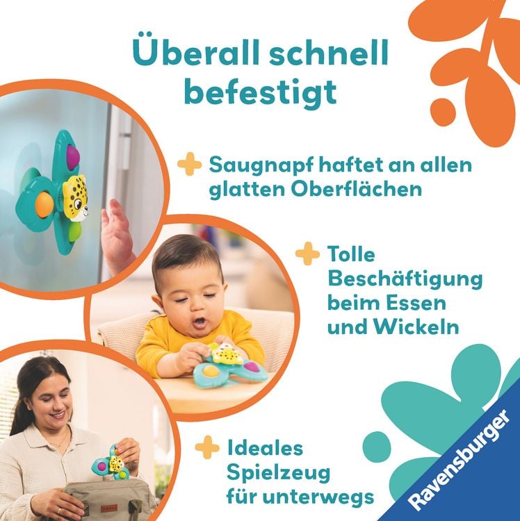 Produktbild: Play+ Pop-it Spinner: Leopard - ab 6 Monate