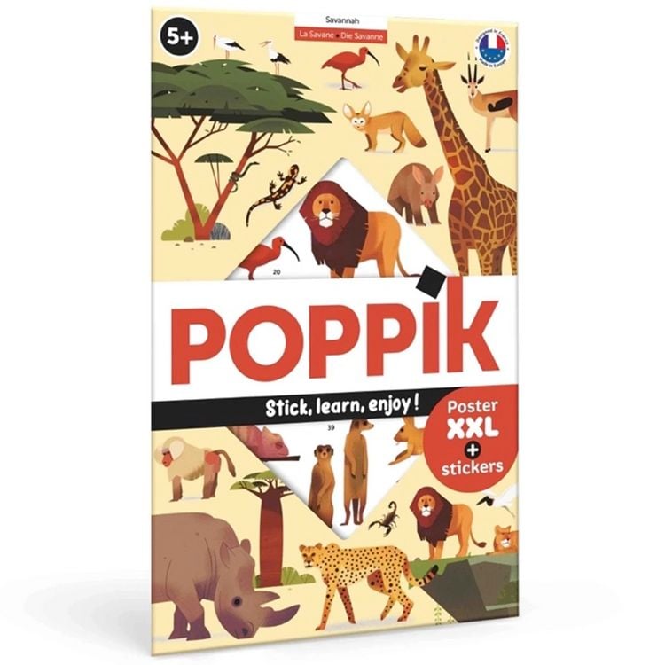 Produktbild: POPPIK - Sticker Lernposter Savanne