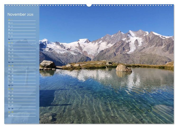 Produktbild: SeenSucht Entdecke Seen in der Schweiz Planer (hochwertiger Premium Wandkalender 2026 DIN A2 quer), Kunstdruck in Hochglanz