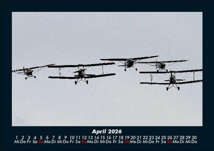 Produktbild: Flugzeuge 2026 Fotokalender DIN A5