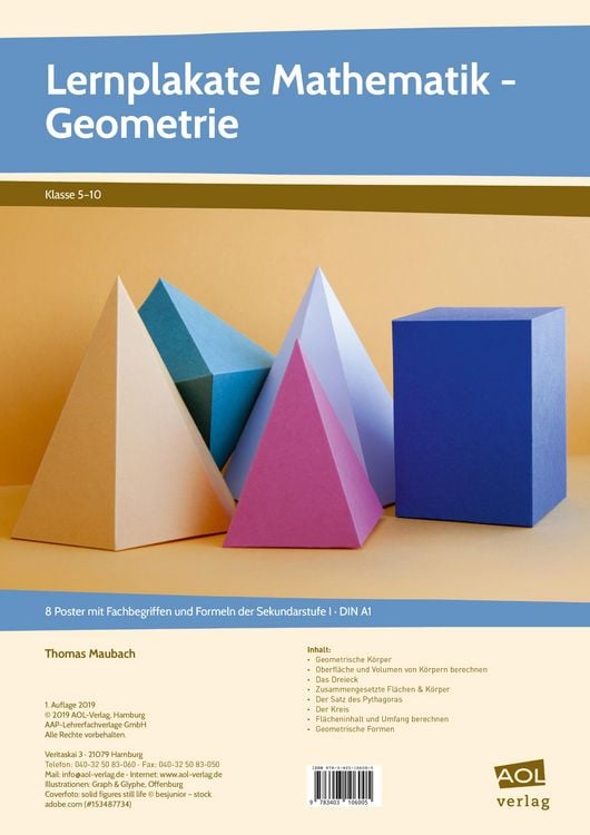 Produktbild: Lernplakate Mathematik - Geometrie
