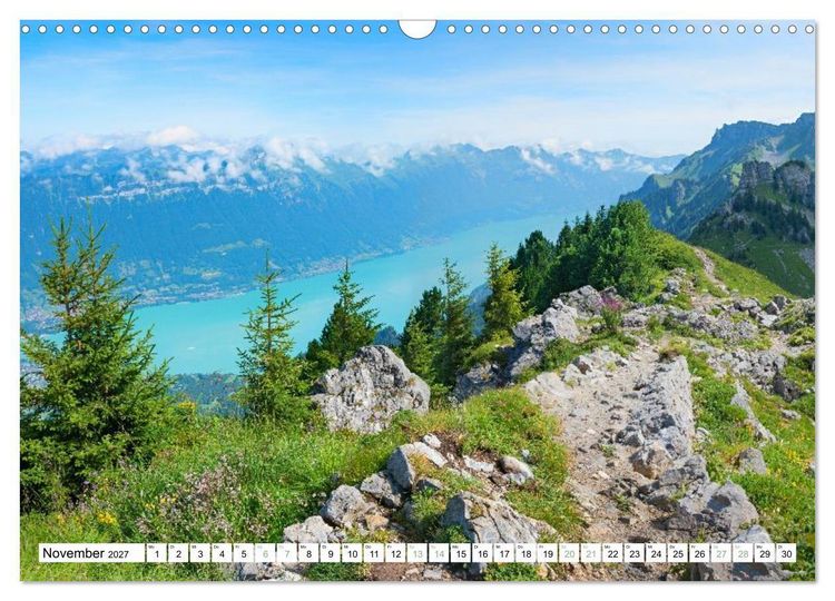 Produktbild: Faszination Berner Oberland - Thuner- und Brienzersee (Wandkalender 2027 DIN A3 quer), CALVENDO Monatskalender