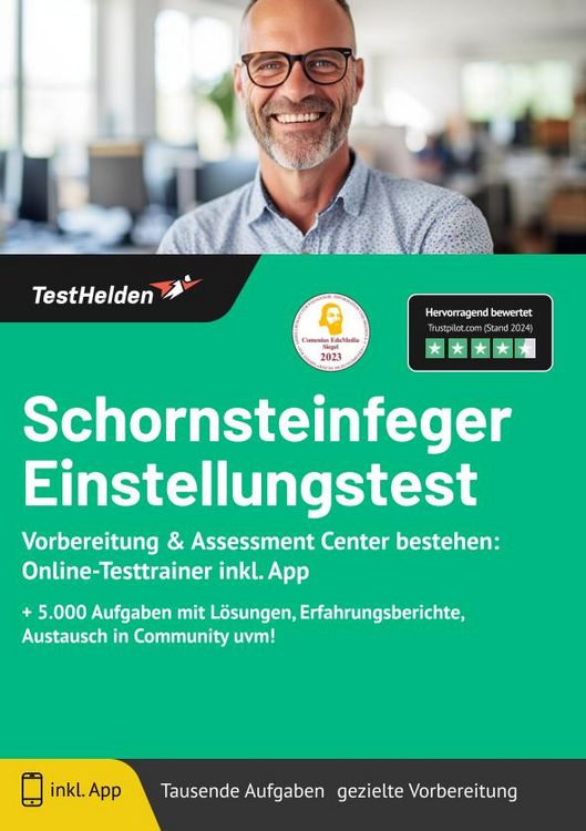 Produktbild: Schornsteinfeger Einstellungstest: Vorbereitung & Assessment Center bestehen: On