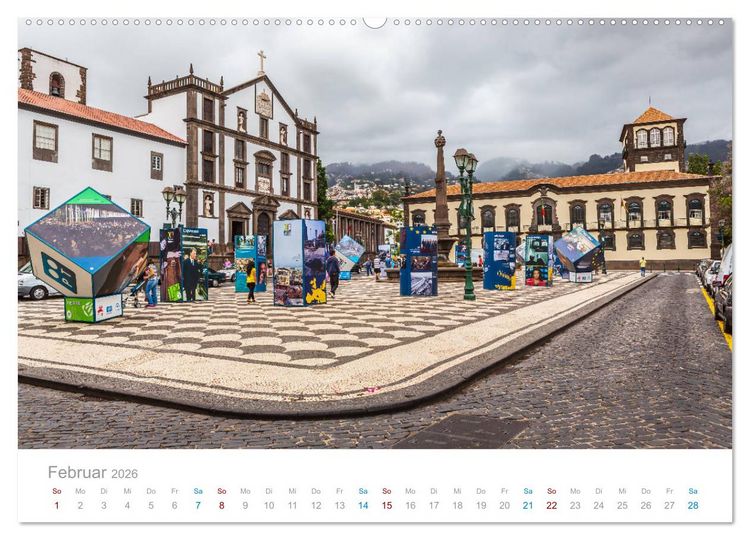 Produktbild: Funchal - Madeiras stolze Hauptstadt (Wandkalender 2026 DIN A2 quer), CALVENDO Monatskalender
