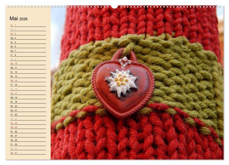 Produktbild: Urban Knitting L&uuml;neburg (hochwertiger Premium Wandkalender 2026 DIN A2 quer), Kunstdruck in Hochglanz