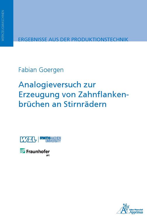 Produktbild: Analogieversuch zur Erzeugung von Zahnflankenbr&uuml;chen an Stirnr&auml;dern