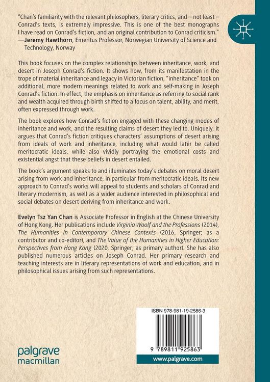 Produktbild: Work, Inheritance, and Deserts in Joseph Conrad&rsquo;s Fiction