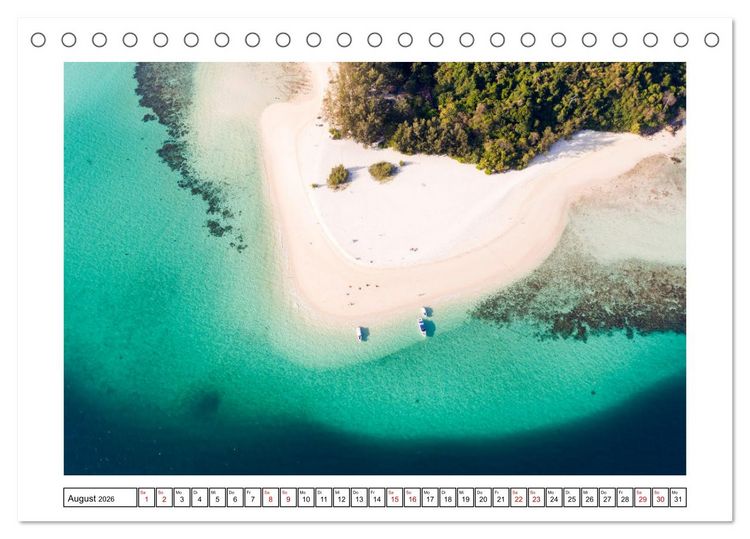 Produktbild: Traumstr&auml;nde - Naturparadiese aus aller Welt (Tischkalender 2026 DIN A5 quer), CALVENDO Monatskalender