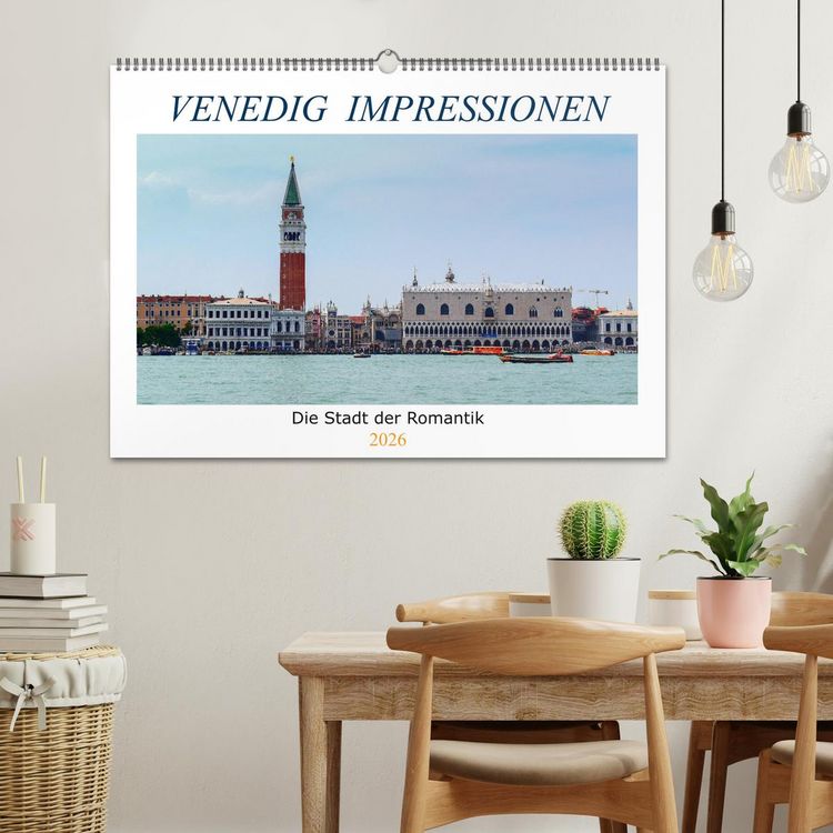Produktbild: Venedig Impressionen (Wandkalender 2026 DIN A2 quer), CALVENDO Monatskalender
