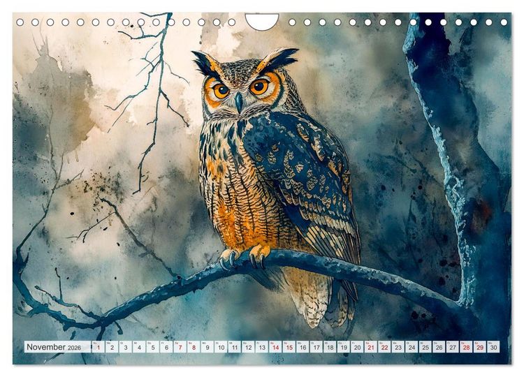 Produktbild: Wildtiere Europas - Farbwelt der heimischen Fauna (Wandkalender 2026 DIN A4 quer), CALVENDO Monatskalender