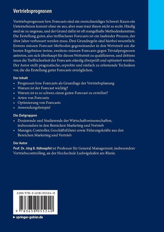 Produktbild: Vertriebsprognosen