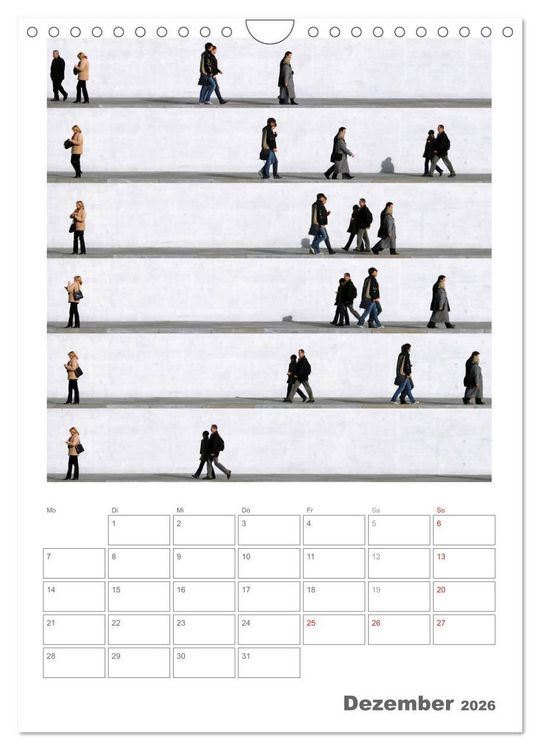Produktbild: Wall People - Bilderserie von Eka Sharashidze (Wandkalender 2026 DIN A4 hoch), CALVENDO Monatskalender