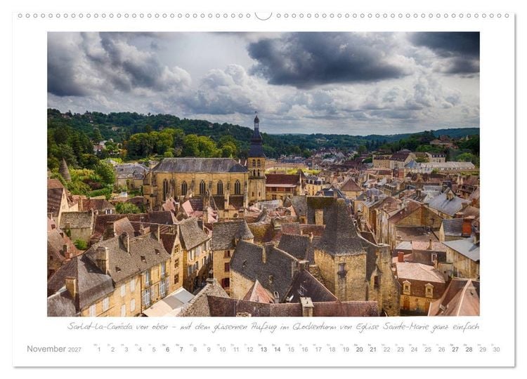 Produktbild: Sehnsucht Perigord - Frankreichs S&uuml;dwesten an der Dordogne (hochwertiger Premium Wandkalender 2027 DIN A2 quer), Kunstdruck in Hochglanz