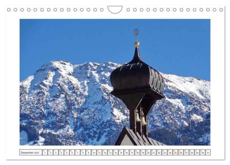 Produktbild: Oberstdorf zu allen Jahreszeiten (Wandkalender 2027 DIN A4 quer), CALVENDO Monatskalender