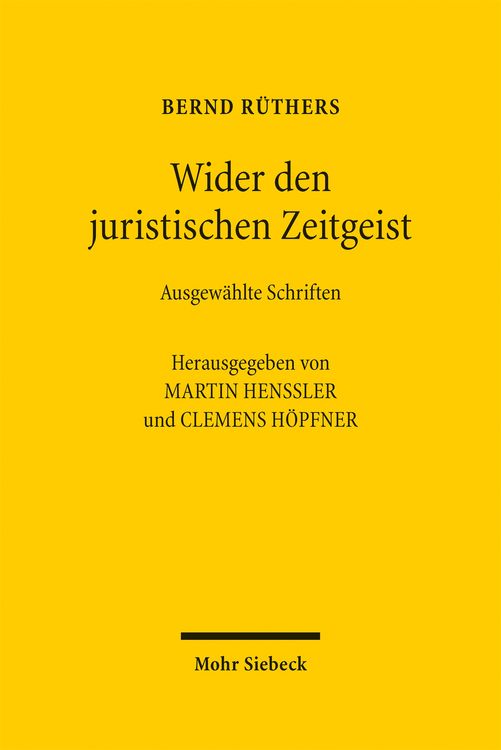 Produktbild: Wider den juristischen Zeitgeist