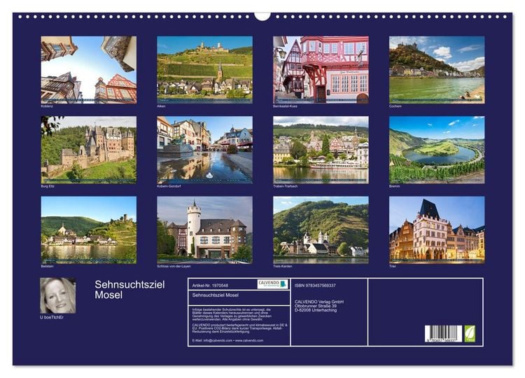 Produktbild: Sehnsuchtsziel Mosel (Wandkalender 2026 DIN A2 quer), CALVENDO Monatskalender