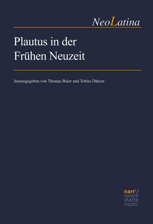 Produktbild: Plautus in der Fr&uuml;hen Neuzeit