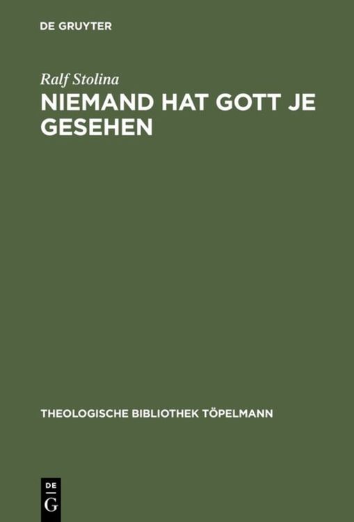 Produktbild: Niemand hat Gott je gesehen