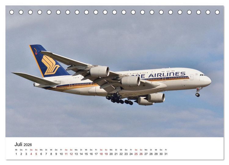 Produktbild: Flugzeuge aller Art (Tischkalender 2026 DIN A5 quer), CALVENDO Monatskalender